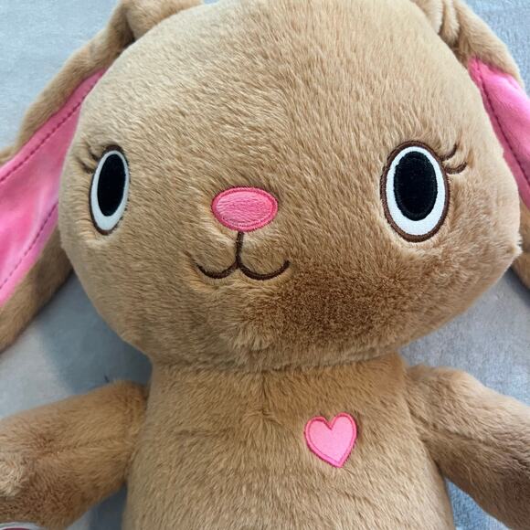 Build A Bear Workshop Brown Pink Kabu Pawlette Bunny 2018 Retired 17 inch Plush - Picture 9 of 9